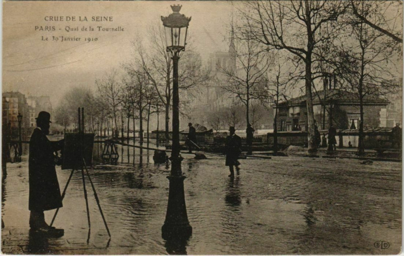 Carte postale ancienne Paris 5e - Quai de la Tournelle à Paris 5e