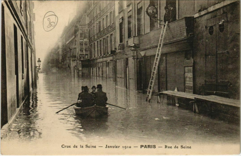 Carte postale ancienne Paris 6e - Rue de Seine à Paris 6e