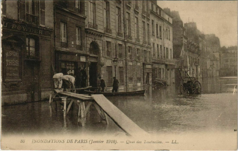 Carte postale ancienne Paris 5e - Quai des Tournelles - Ll.38 à Paris 5e