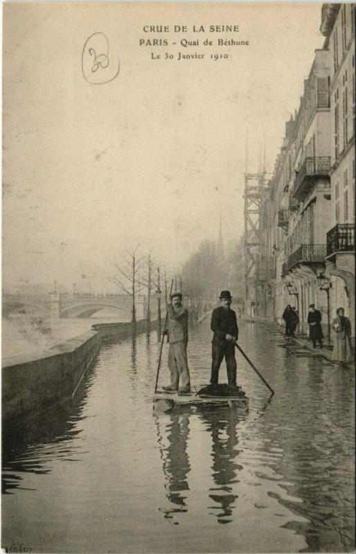 Carte postale ancienne Paris 4e - Quai de Béthune à Paris 4e