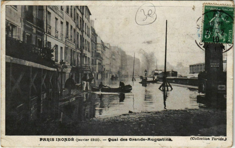 Carte postale ancienne Paris 6e - Quai des Grands-Augustins à Paris 6e