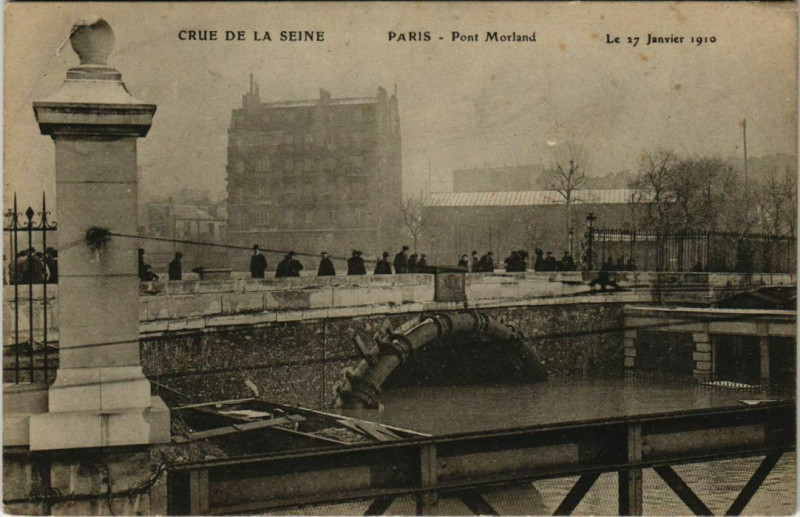 Carte postale ancienne Paris 4e - Pont Morland à Paris 4e