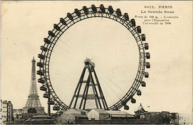 Carte postale ancienne La Grande-Roue à Paris 15e