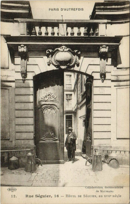 Carte postale ancienne Paris 6e - Rue Séguier à Paris 6e