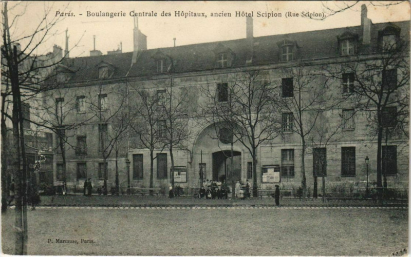 Carte postale ancienne Paris 5e - Boulangerie Centrale des Hopitaux à Paris 5e