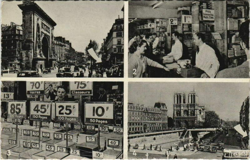 Carte postale ancienne Paris 5e - Souvenir du Paris à Paris 5e