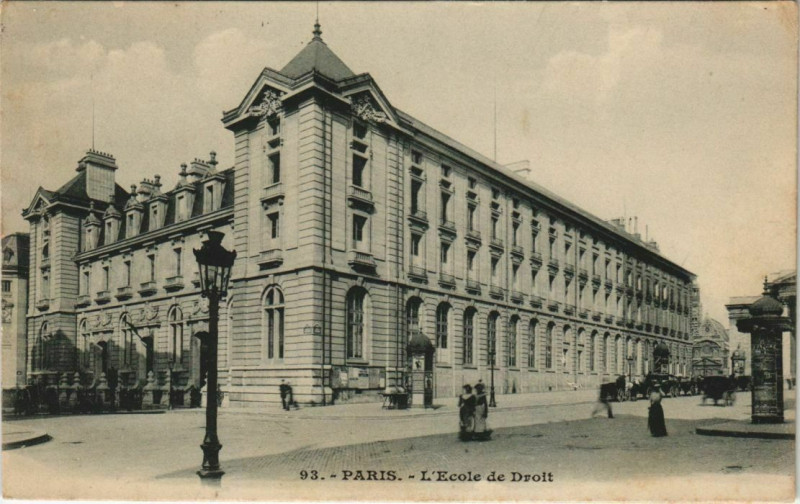 Carte postale ancienne Paris 5e - L'Ecole de Droit à Paris 5e