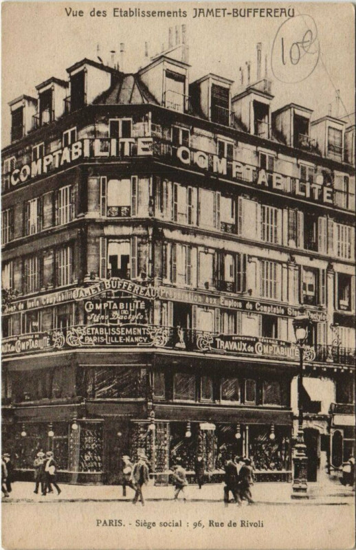 Carte postale ancienne Paris - Siége social à Paris