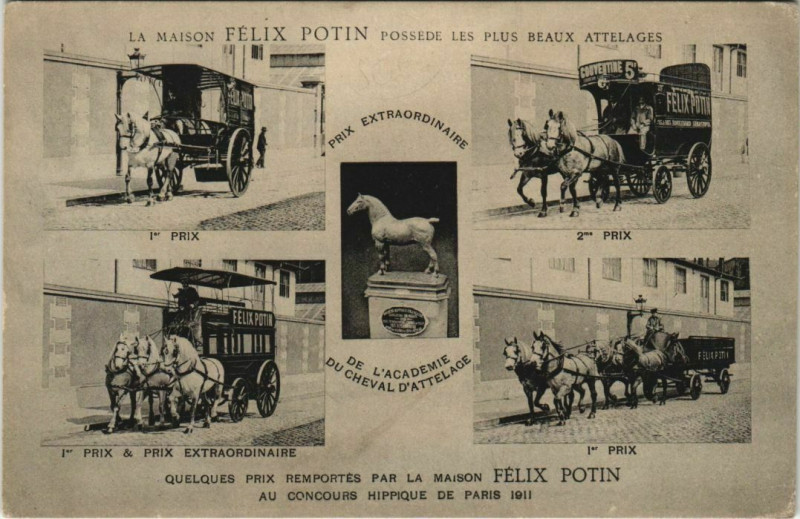 Carte postale ancienne Paris - La Maison Félix Potin à Paris