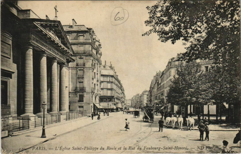 Carte postale ancienne Paris 8e - Le Eglise Saint-Philippe à Paris 8e