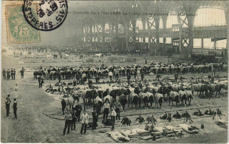 Carte postale ancienne Paris - Journée du 1 Mai 1906 à Paris