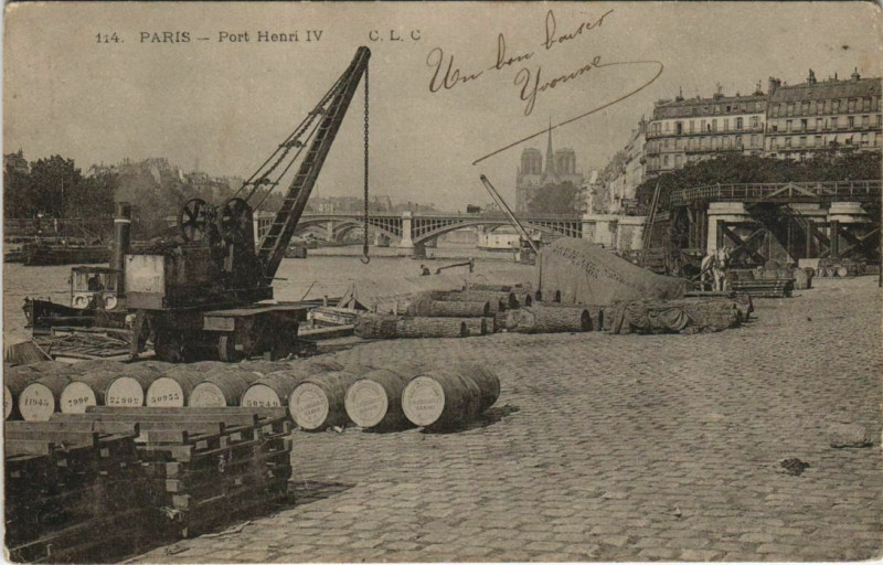 Carte postale ancienne Paris 1e - Portt Henri Iv à Paris 4e