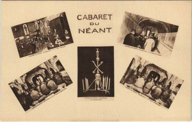 Carte postale ancienne Cabaret du Néant à Paris 18e