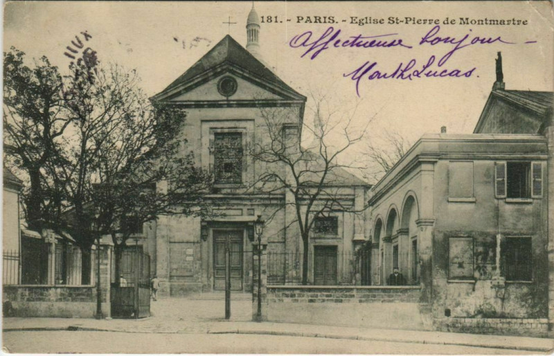 Carte postale ancienne Eglise Saint-Pierre de Montmartre à Paris 18e