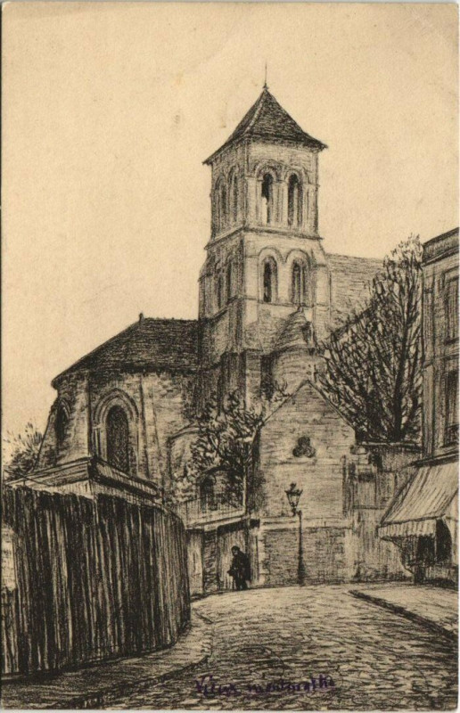 Carte postale ancienne Paris - L'Eglise Saint-Pierre à Paris