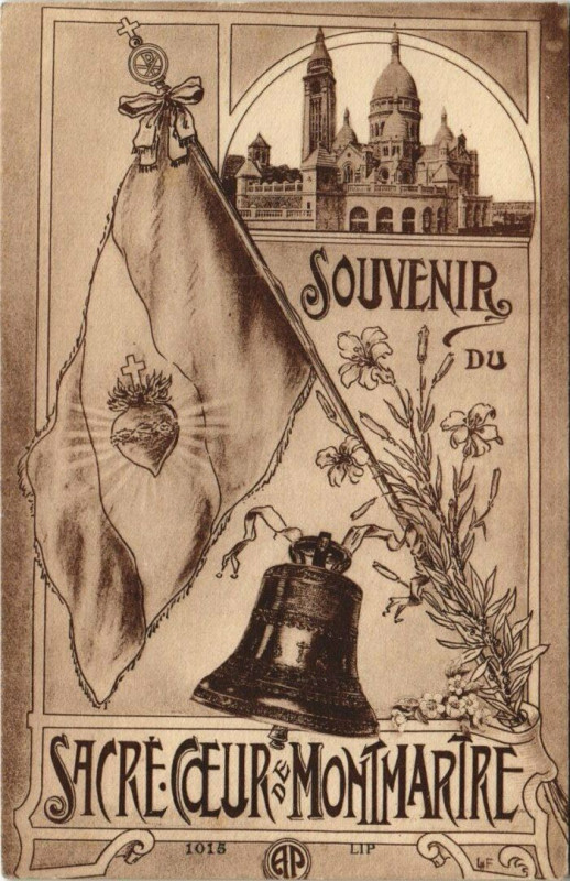 Carte postale ancienne Paris - Basilique du Sacré-Coeur à Paris