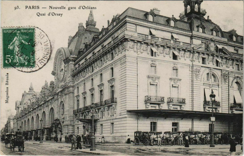 Carte postale ancienne Paris - Nouvelle gare d'Orléans à Paris