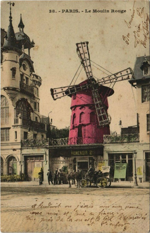 Carte postale ancienne Paris 9e - Le Moulin Rouge à Paris