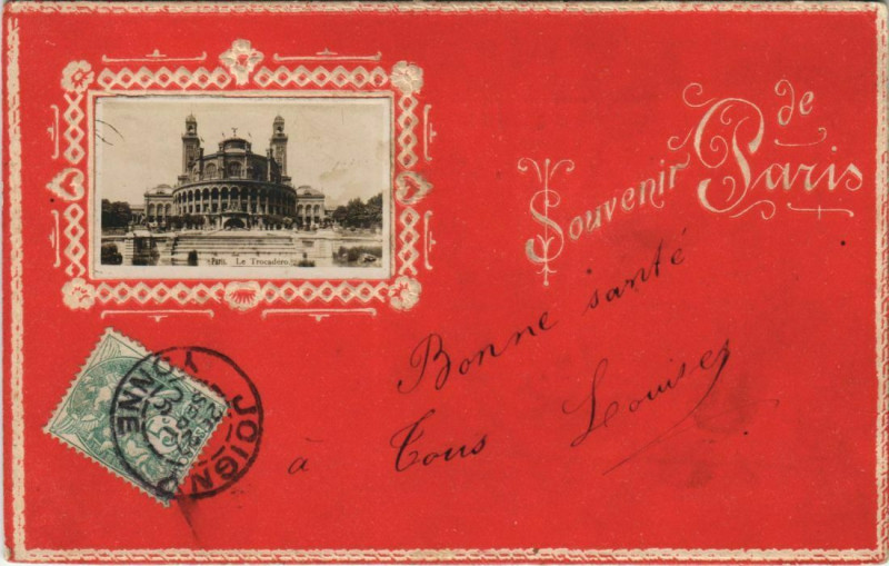 Carte postale ancienne Paris - Souvenir Paris à Paris
