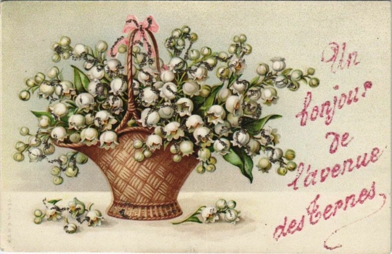 Carte postale ancienne Un Bonjour de l'avenue des Ternes à Paris 17e