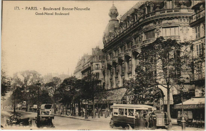 Carte postale ancienne Paris - Boulevard Bonne-Nouvelle à Paris