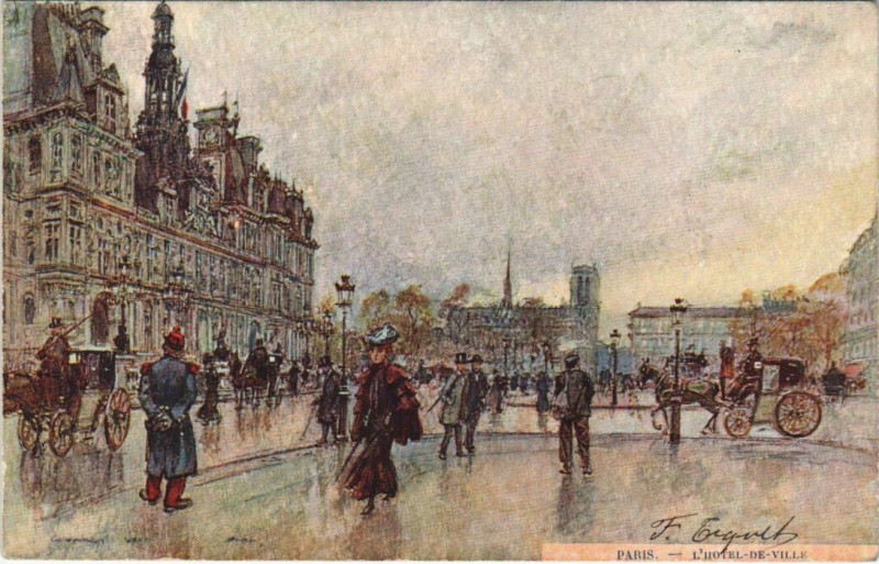 Carte postale ancienne Paris - L'Hotel de Ville  à Paris