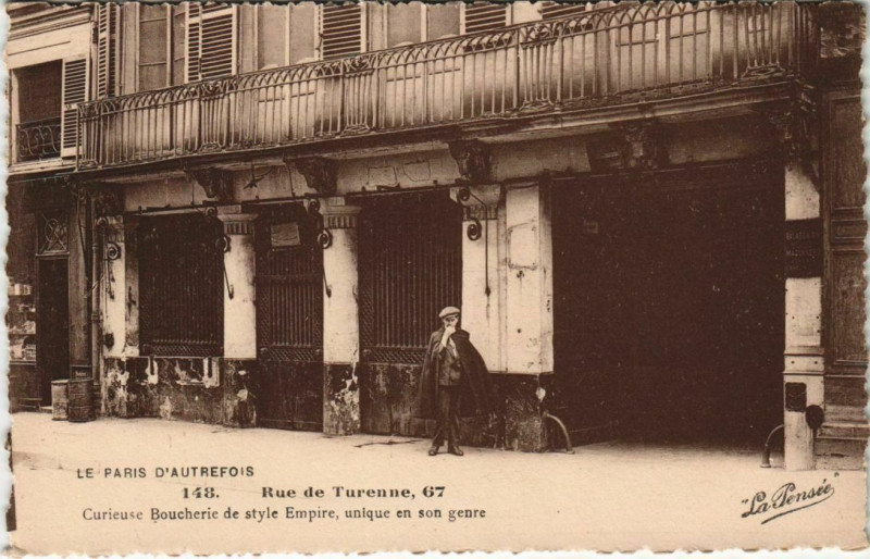 Carte postale ancienne Paris 3e - Rue de Turenne, 67 à Paris 3e