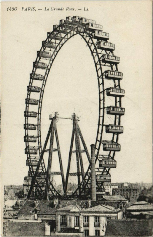 Carte postale ancienne La Grande Roue à Paris 7e