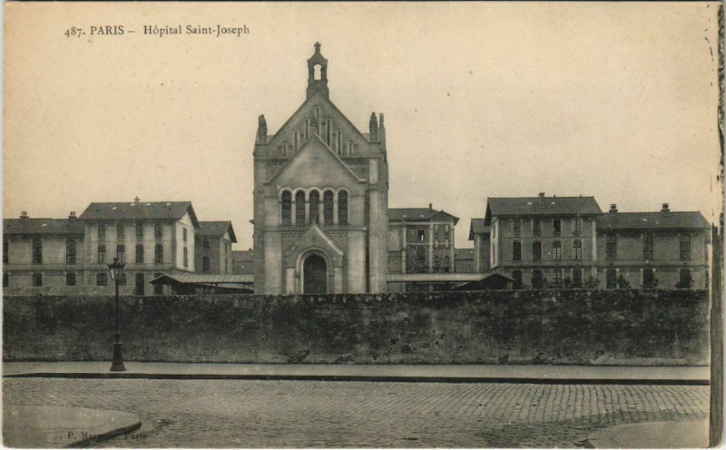 Carte postale ancienne Hôpital Saint-Joseph à Paris 14e
