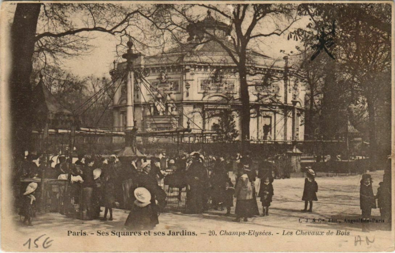 Carte postale ancienne Paris - Ses Squares et ses Jardins, Champs-Elysées à Paris