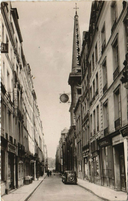 Carte postale ancienne Paris - Rue Saint-Louis à Paris