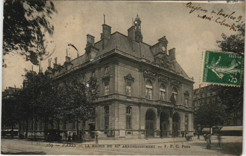 Carte postale ancienne Paris - La Maire du11e Arrondissement à Paris