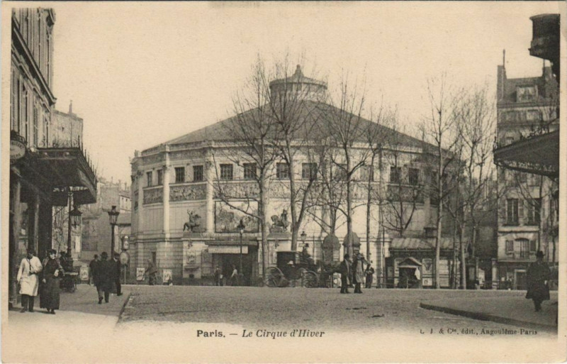 Carte postale ancienne Paris - Le Cirque d'Hiver  à Paris
