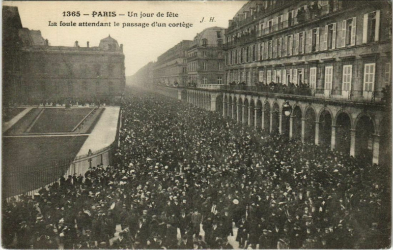 Carte postale ancienne Paris - Un jour de féte à Paris