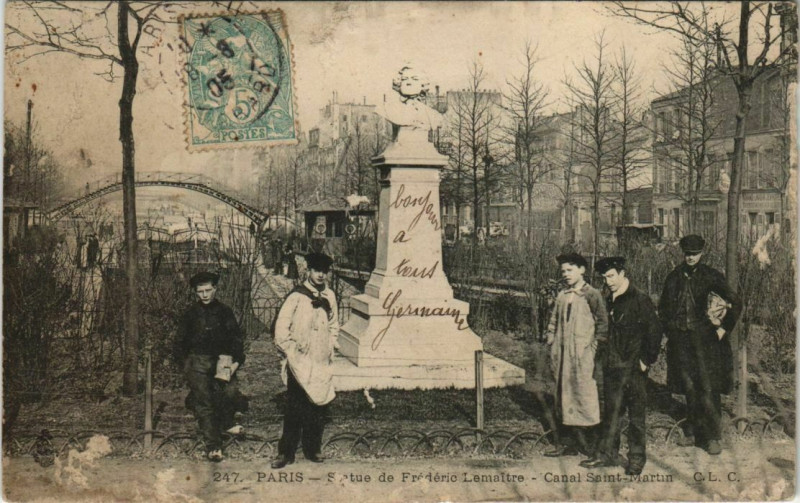 Carte postale ancienne Paris 11e - Statue de Fréderic à Paris 11e