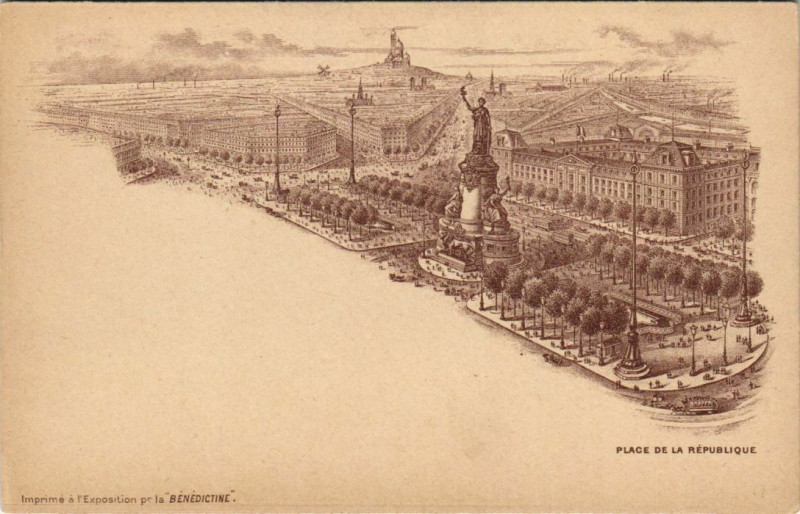 Carte postale ancienne Paris 10e - Place de la République à Paris 10e