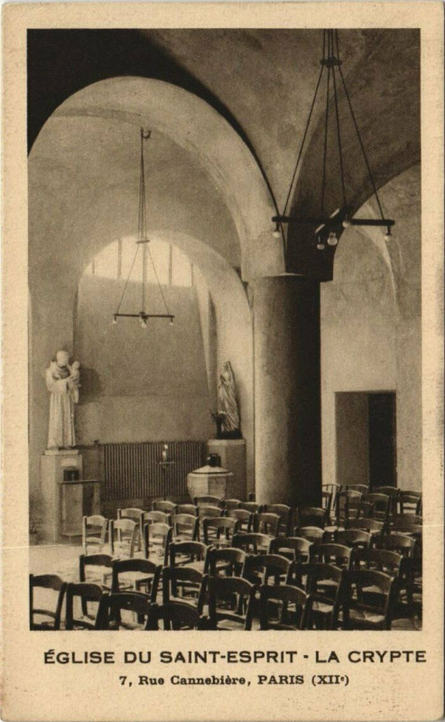 Carte postale ancienne Paris 12e - Eglise du st-Esprit à Paris 12e