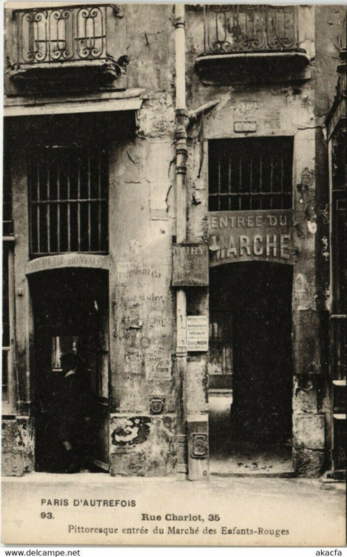Carte postale ancienne Paris 3e - Rue Charlot, 35  à Paris 3e