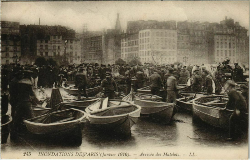 Carte postale ancienne Paris - Arrivée des Matelots - Ll.  à Paris