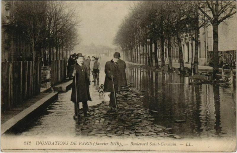 Carte postale ancienne Paris 5e - Boulevard Saint-Germain - Ll.212  à Paris 5e