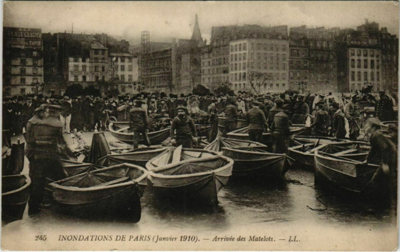 Carte postale ancienne Paris - Arrivée des Matelots - Ll.  à Paris