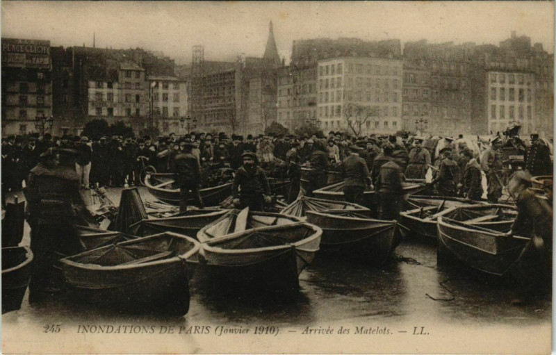 Carte postale ancienne Paris - Arrivée des Matelots - Ll.  à Paris