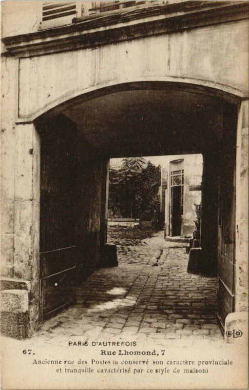 Carte postale ancienne Paris 5e - Rue Lhomond, 7  à Paris 5e