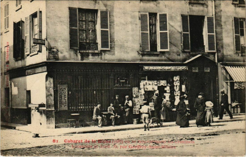 Carte postale ancienne Paris 5e - Cabaret de la Biche  à Paris 5e