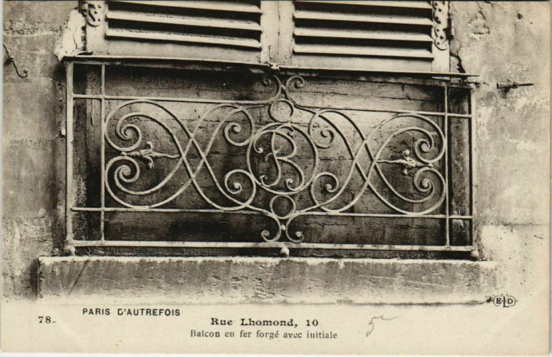 Carte postale ancienne Paris 5e - Rue Lhomond, 10  à Paris 5e