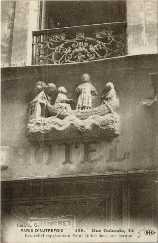 Carte postale ancienne Paris 5e - Rue Galande, 42  à Paris 5e