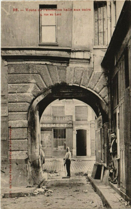 Carte postale ancienne Paris 5e - Voute de l'ancienne halle aux cuirs  à Paris 5e