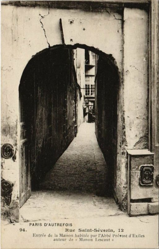 Carte postale ancienne Paris 5e - Rue St-Séverin, 12  à Paris 5e