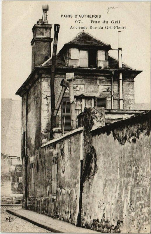 Carte postale ancienne Paris 5e - Rue du Gril  à Paris 5e