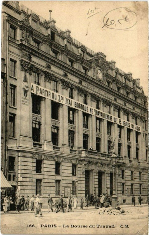 Carte postale ancienne Paris 10e - La Bourse du Travail  à Paris 10e